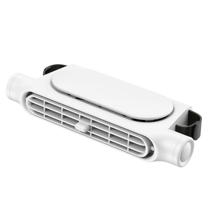 White Car Seat Back Headrest Fan USB Powered Turbine Cooling Fan with 3 Adjustable Speeds V888-ELOSUNG36632