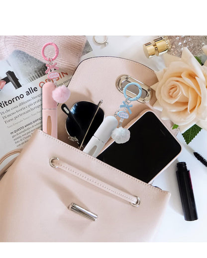 3 Pack Plush Perfume Atomiser Keychain - 5ml Portable Refillable Spray Bottle with Pom Pom Bag Charm Random V888-ELOSUNG36648