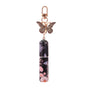 Black 3 Pcs Portable 5ml Perfume Atomiser Keychain - Refillable Floral Spray Bottle with Butterfly Charm for V888-ELOSUNG36653