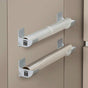 Grey 10 Pairs Self-Adhesive Wall Mount Storage Holders - Drill-Free Plastic Organiser Racks for Garbage Bags V888-ELOSUNG36674