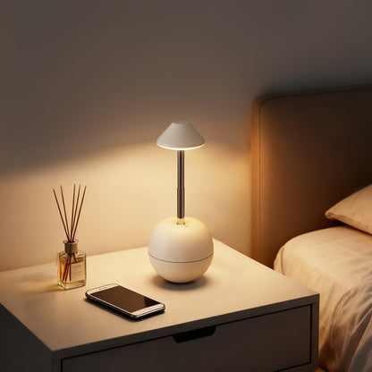 Black Creative Tumbler LED Night Light - Rechargeable RGB Desk Lamp with Remote Control - Height Adjustable, V888-ELOSUNG36704