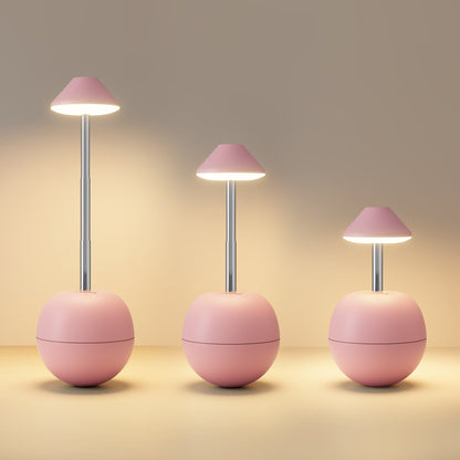 Pink Creative Tumbler LED Night Light - Rechargeable RGB Desk Lamp with Remote Control - Height Adjustable, V888-ELOSUNG36706
