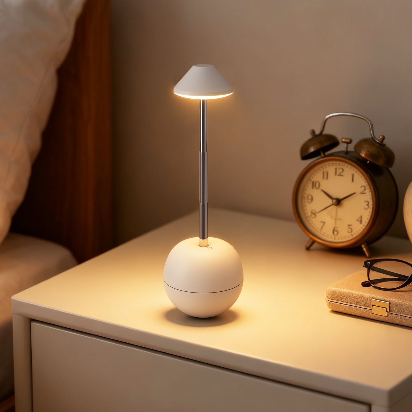 Green Creative Tumbler LED Night Light - Rechargeable RGB Desk Lamp with Remote Control - Height Adjustable, V888-ELOSUNG36708