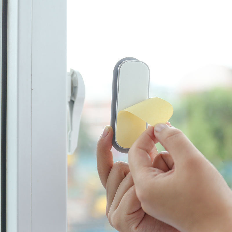 White 10-Pack No-Drill Window Handle Cabinet Pulls - Adhesive Mounting for Easy Installation V888-ELOSUNG36715