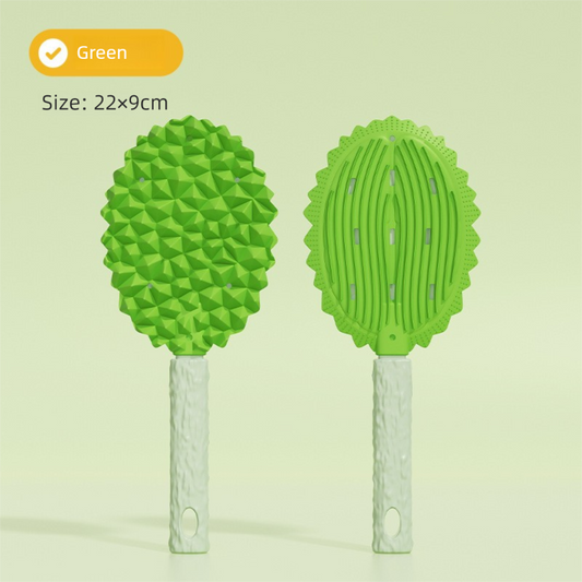Green Pet Durian Massage Comb 2-Pack - Cat Deshedding Brush with Dual-Sided TPR Design for Soft Skin and Fur V888-ELOSUNG36719