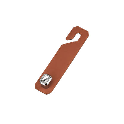 Green Car Multi-Functional PU Leather Hook with Crystal Decoration - Hidden Storage Hook for Front and Rear V888-ELOSUNG36778