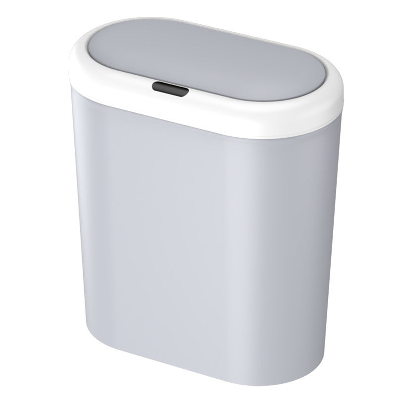 Grey Smart Sensor Trash Can - 15L Capacity, Compact Design for Home Use with Automatic Induction V888-ELOSUNG36788