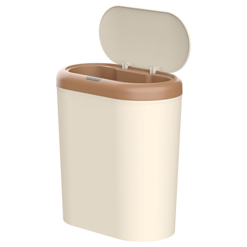 Grey Smart Sensor Trash Can - 15L Capacity, Compact Design for Home Use with Automatic Induction V888-ELOSUNG36788
