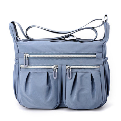 Blue Multi-Pocket Lightweight Nylon Crossbody Bag - Stylish, Functional, and Spacious Shoulder Bag for Women V888-ELOSUNG36816