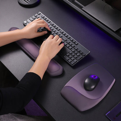 Yellow Comfortable Memory Foam Wrist Rest Set - Ergonomic Mouse Pad & Keyboard Hand Support for Office and V888-ELOSUNG36832