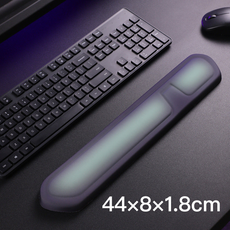 Purple and Green Comfortable Memory Foam Wrist Rest Set - Ergonomic Mouse Pad & Keyboard Hand Support for V888-ELOSUNG36833