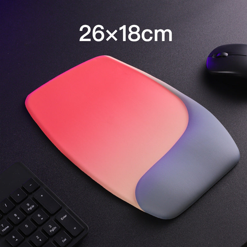 Red and Grey Comfortable Memory Foam Wrist Rest Set - Ergonomic Mouse Pad & Keyboard Hand Support for Office V888-ELOSUNG36834