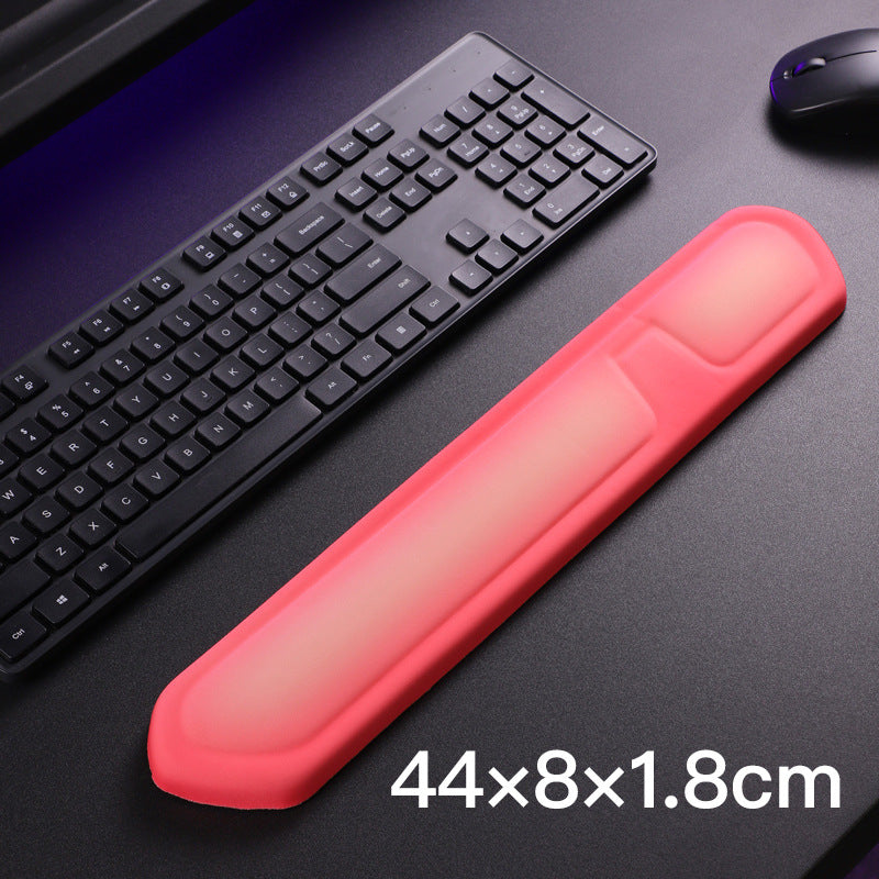 Red and Grey Comfortable Memory Foam Wrist Rest Set - Ergonomic Mouse Pad & Keyboard Hand Support for Office V888-ELOSUNG36834