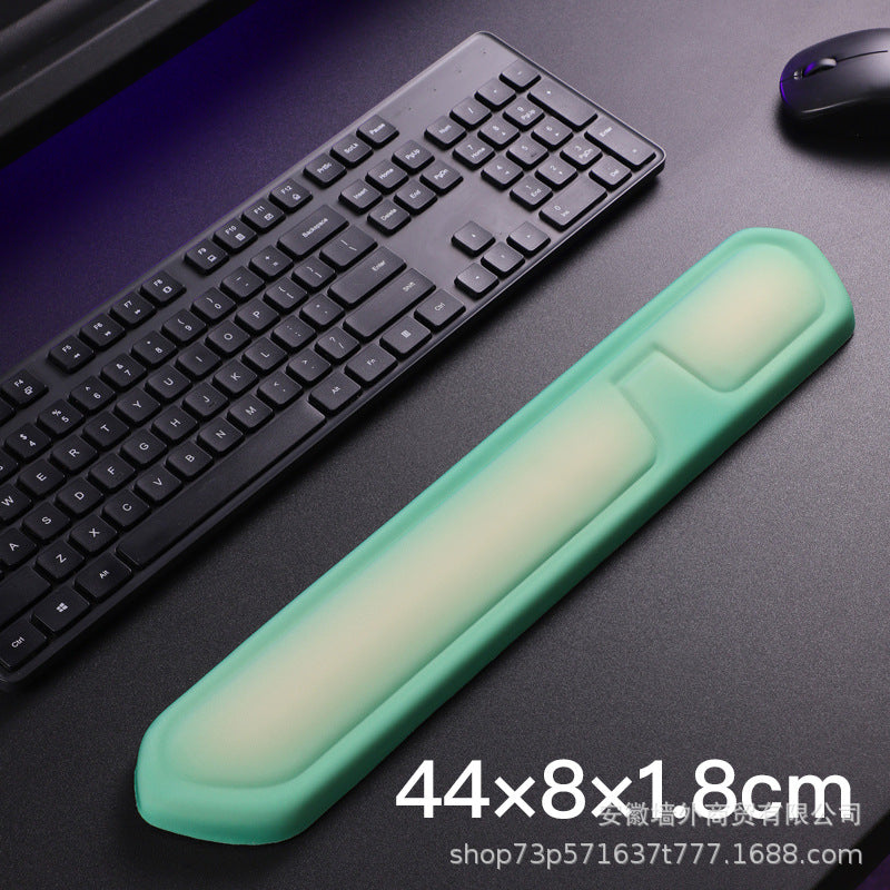 Green and White Comfortable Memory Foam Wrist Rest Set - Ergonomic Mouse Pad & Keyboard Hand Support for V888-ELOSUNG36835