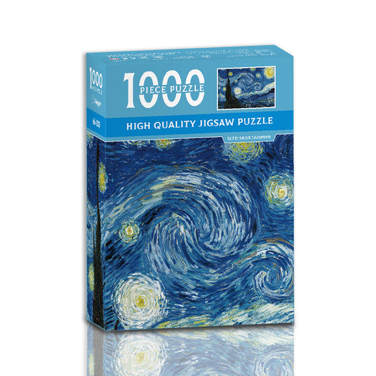 Starry Sky 1000-Piece Jigsaw Puzzle - High-Quality Artistic Puzzle for Adults, Stress Relief & Mental V888-ELOSUNG36836