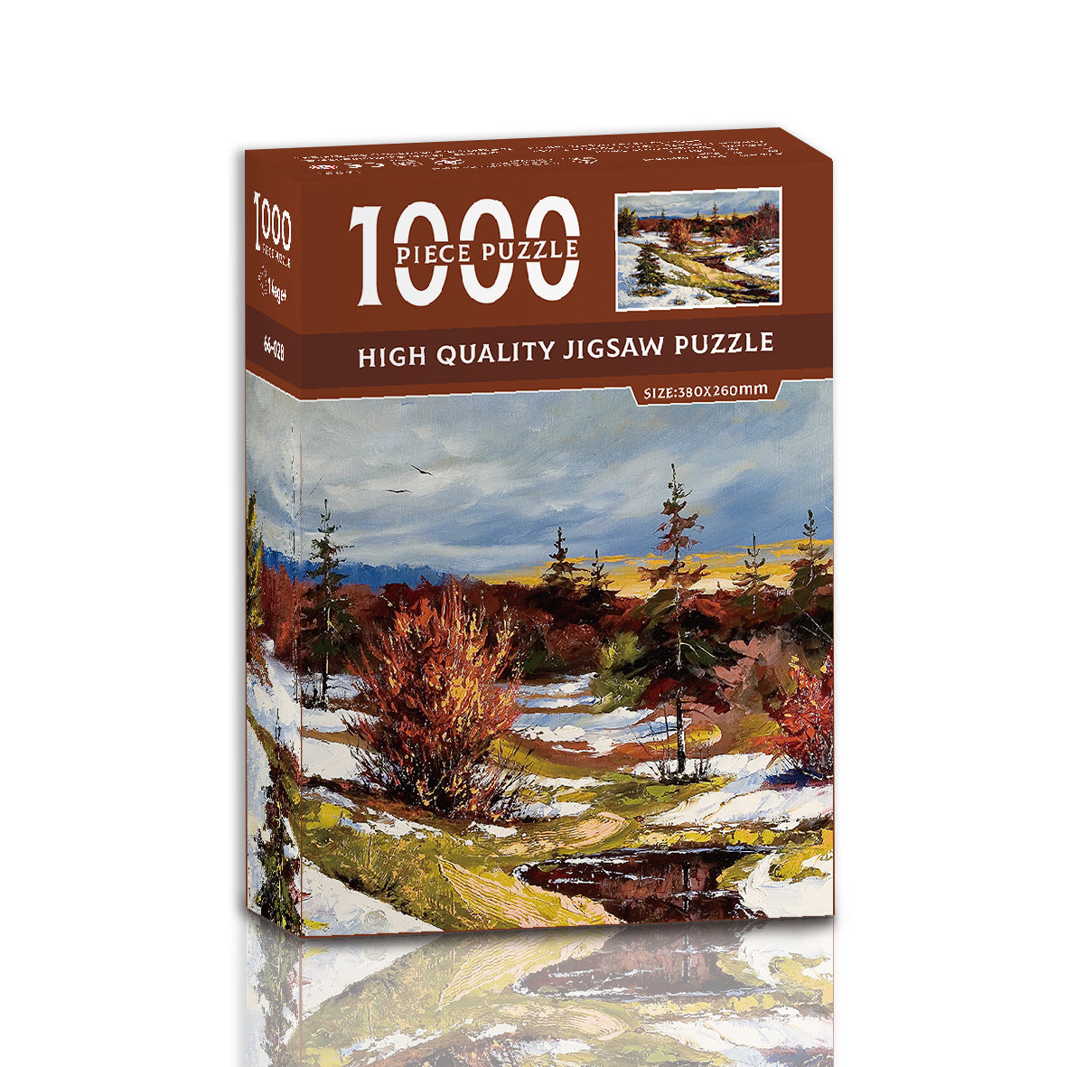 Snow-covered mangroves 1000-Piece Jigsaw Puzzle - High-Quality Artistic Puzzle for Adults, Stress Relief & V888-ELOSUNG36839