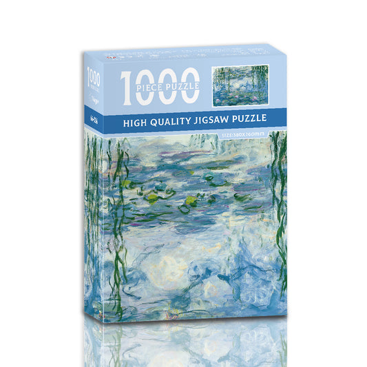 Water lilies 1000-Piece Jigsaw Puzzle - High-Quality Artistic Puzzle for Adults, Stress Relief & Mental V888-ELOSUNG36844