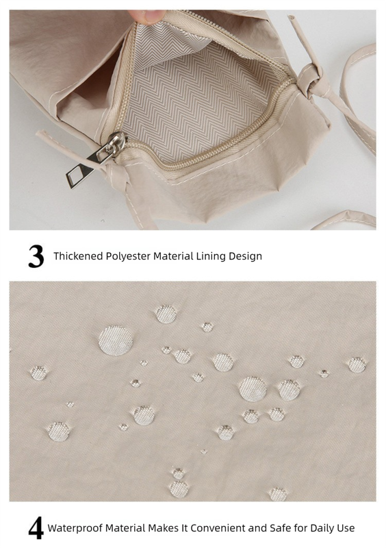 Green Minimalist Lightweight Nylon Crossbody Phone Bag - Compact & Stylish for Women V888-ELOSUNG36847