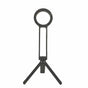 Black Magnetic Phone Stand with Foldable Tripod & Carabiner Hook - Multi-Functional, Portable Smartphone V888-ELOSUNG36849