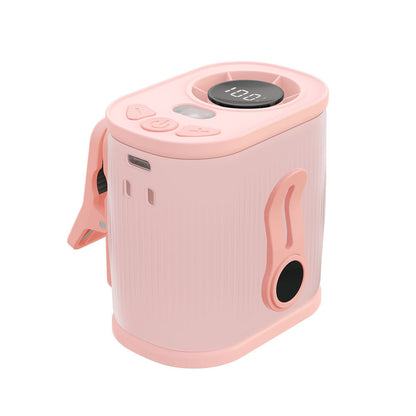 Pink High-Speed Mini Clip Fan with 360 degrees Rotation - Portable, Rechargeable & Multi-Functional Cooling V888-ELOSUNG36854