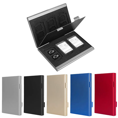 Gold High-Quality Aluminum SD & TF Card Case - Premium Storage Solution for Memory Cards(Memory card not V888-ELOSUNG36859