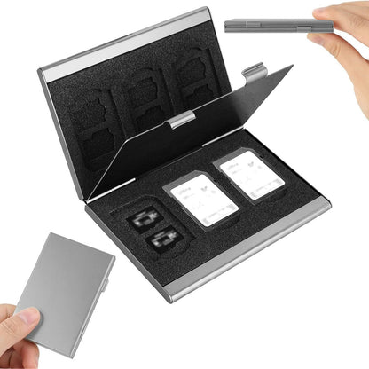 Red High-Quality Aluminum SD & TF Card Case - Premium Storage Solution for Memory Cards(Memory card not V888-ELOSUNG36861