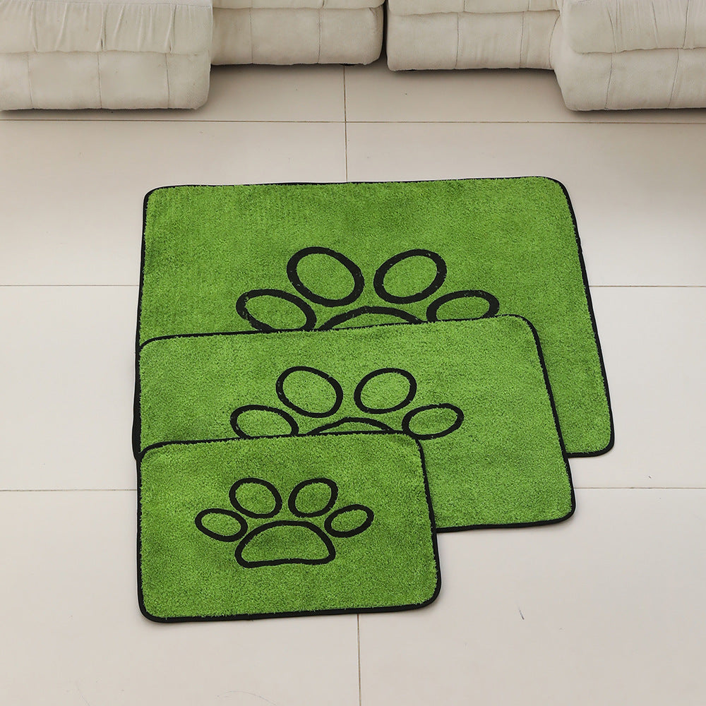 2 Pcs Artificial Grass Pet Mat - Soft, Fast-Drying & Non-Slip Sleeping Pad for Cats and Dogs(60*90cm) V888-ELOSUNG36867