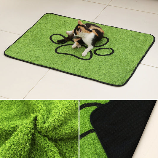 2 Pcs Artificial Grass Pet Mat - Soft, Fast-Drying & Non-Slip Sleeping Pad for Cats and Dogs(90*104cm) V888-ELOSUNG36868