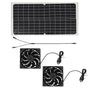 Solar Panel Fan Kit - 16W Monocrystalline Solar Powered Ventilation System with Dual Fans V888-ELOSUNG36869