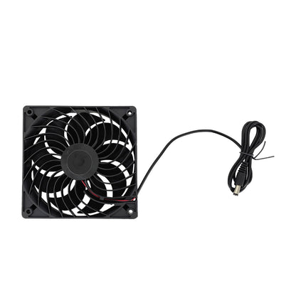 Solar Panel Fan Kit - 16W Monocrystalline Solar Powered Ventilation System with Dual Fans V888-ELOSUNG36869