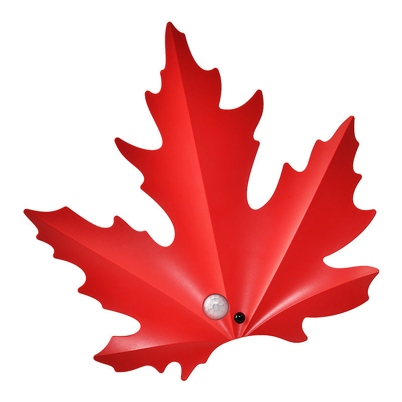 2 Pcs Maple Leaf Smart Motion-Sensing LED Night Light - Magnetic & Self-Adhesive V888-ELOSUNG36885