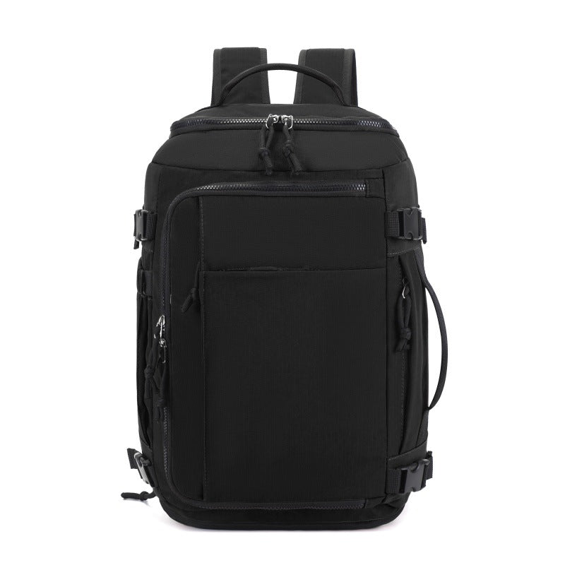 Black Stylish & Spacious Backpack - Lightweight, Expandable Travel & Daily Use Rucksack (31x20x43cm) V888-ELOSUNG36887