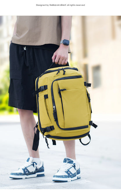 Black Stylish & Spacious Backpack - Lightweight, Expandable Travel & Daily Use Rucksack (31x20x43cm) V888-ELOSUNG36887