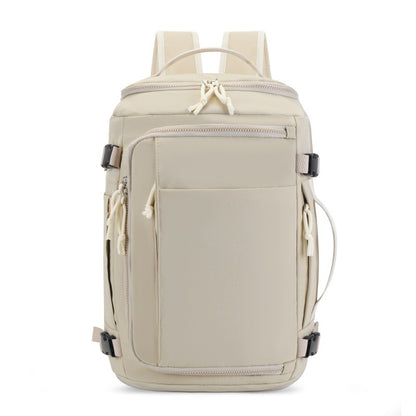 Beige Stylish & Spacious Backpack - Lightweight, Expandable Travel & Daily Use Rucksack (31x20x43cm) V888-ELOSUNG36889