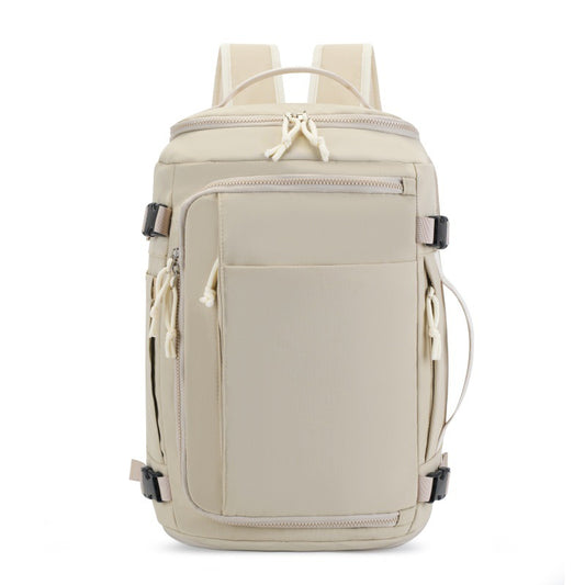 Beige Stylish & Spacious Backpack - Lightweight, Expandable Travel & Daily Use Rucksack (31x20x43cm) V888-ELOSUNG36889