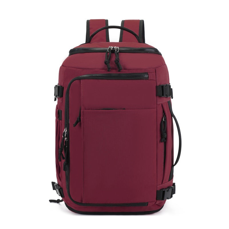 Dark Red Stylish & Spacious Backpack - Lightweight, Expandable Travel & Daily Use Rucksack (31x20x43cm) V888-ELOSUNG36890