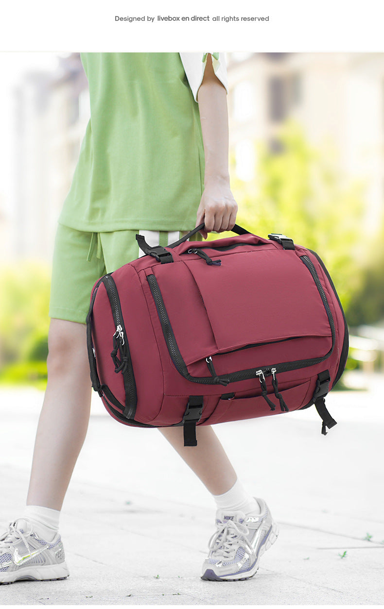 Green Stylish & Spacious Backpack - Lightweight, Expandable Travel & Daily Use Rucksack (31x20x43cm) V888-ELOSUNG36892