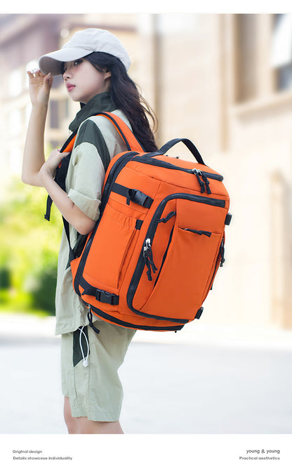 Green Stylish & Spacious Backpack - Lightweight, Expandable Travel & Daily Use Rucksack (31x20x43cm) V888-ELOSUNG36892