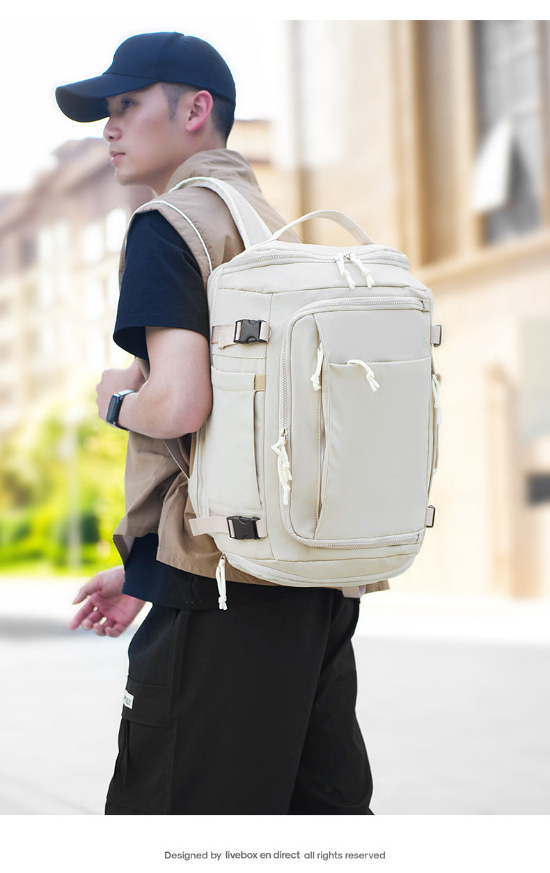 Green Stylish & Spacious Backpack - Lightweight, Expandable Travel & Daily Use Rucksack (31x20x43cm) V888-ELOSUNG36892