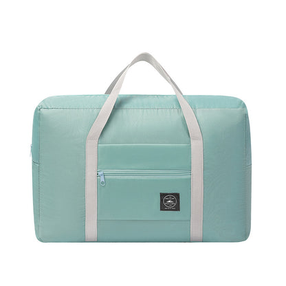 Blue Foldable Travel Duffel Bag - Lightweight, Waterproof Oxford Fabric Storage Bag for Short Trips, V888-ELOSUNG36901