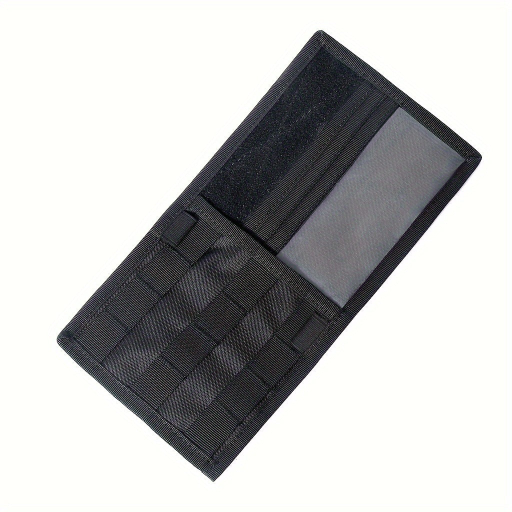 2 Pcs Black Car Sun Visor Organizer - Multi-Purpose Tactical Storage Bag for Tools, Cards & Gear V888-ELOSUNG36907