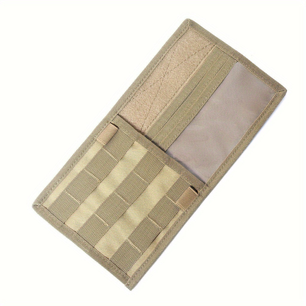 2 Pcs Khaki Car Sun Visor Organizer - Multi-Purpose Tactical Storage Bag for Tools, Cards & Gear V888-ELOSUNG36909