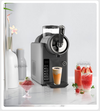 Dark Grey Compact Home Cold Drink & Ice Cream Maker - Multi-Functional Slush, Milkshake, Coffee, Cocktail & V888-ELOSUNG36919