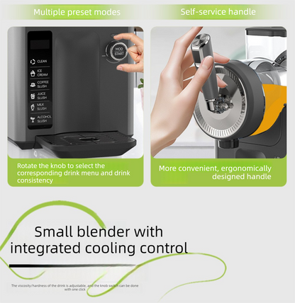 White Compact Home Cold Drink & Ice Cream Maker - Multi-Functional Slush, Milkshake, Coffee, Cocktail & Ice V888-ELOSUNG36920