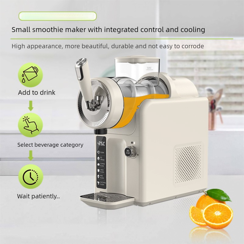 White Compact Home Cold Drink & Ice Cream Maker - Multi-Functional Slush, Milkshake, Coffee, Cocktail & Ice V888-ELOSUNG36920