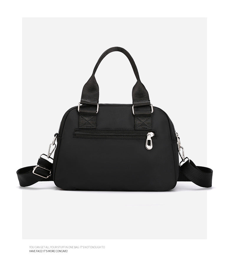 Purple Large Capacity Single Shoulder Bag - Waterproof Nylon Tote with Adjustable Strap, Multi-Functional V888-ELOSUNG36925