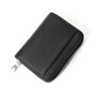 Genuine Leather RFID Blocking Accordion Card Holder & Coin Purse - Large Capacity Zip Wallet(black) V888-ELOSUNG37002