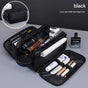Large Capacity PU Leather Toiletry Bag - Multi-Compartment Dopp Kit & Cosmetic Organizer(black) V888-ELOSUNG37017