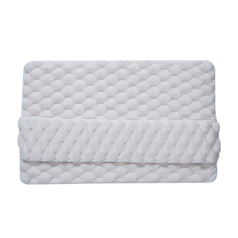 Luxury Plush Memory Foam Bath Mat with Foot Drying Panel - Super Absorbent & Non-Slip Bathroom Rug(Checkered V888-ELOSUNG37020