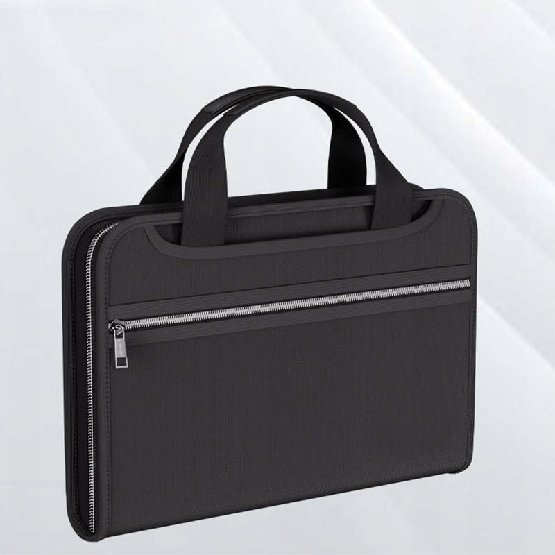 Fireproof & Waterproof Expanding File Folder Organizer with Zipper - Large Capacity Document Safe Bag(Silver V888-ELOSUNG37060